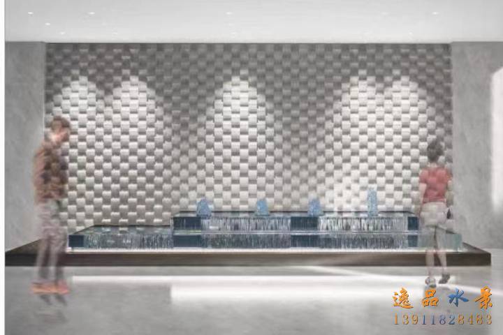 北京學(xué)校大堂水幕墻設(shè)計效果圖